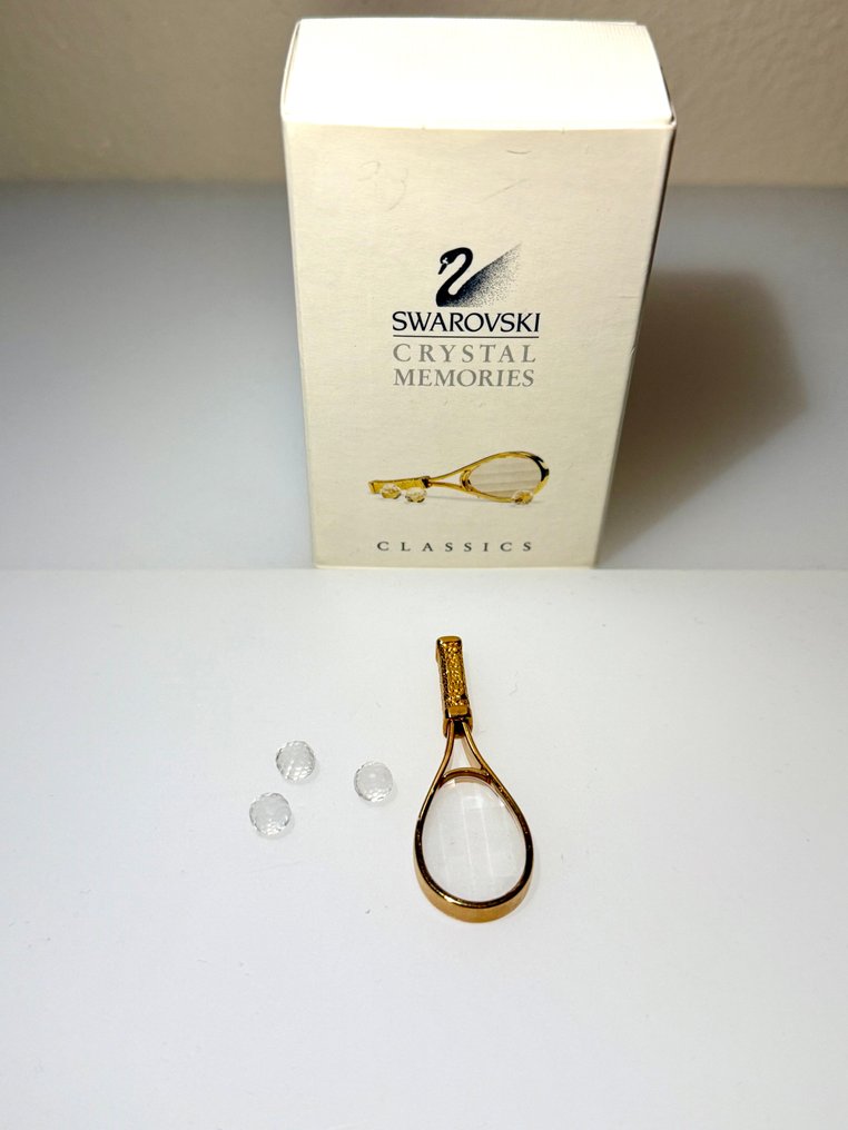 Swarovski - Statuetta - Swarovski Crystal Memories Classics tennis racket - 183280 - complete box - Cristallo #3.2