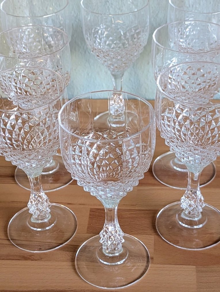 Cristal d'Arques - Italkiegészítők (8) - Chenoncaux - Kristály - Weingläser, Trinkgläser #1.0