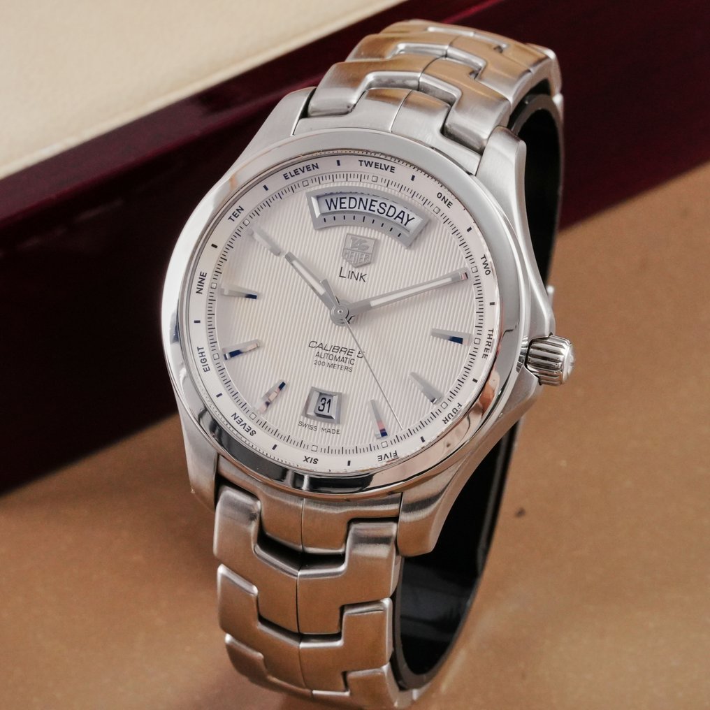 TAG Heuer - Link Calibre 5 Day-Date - WJF2011.BA0592 - Bărbați - 2000-2010 #1.0