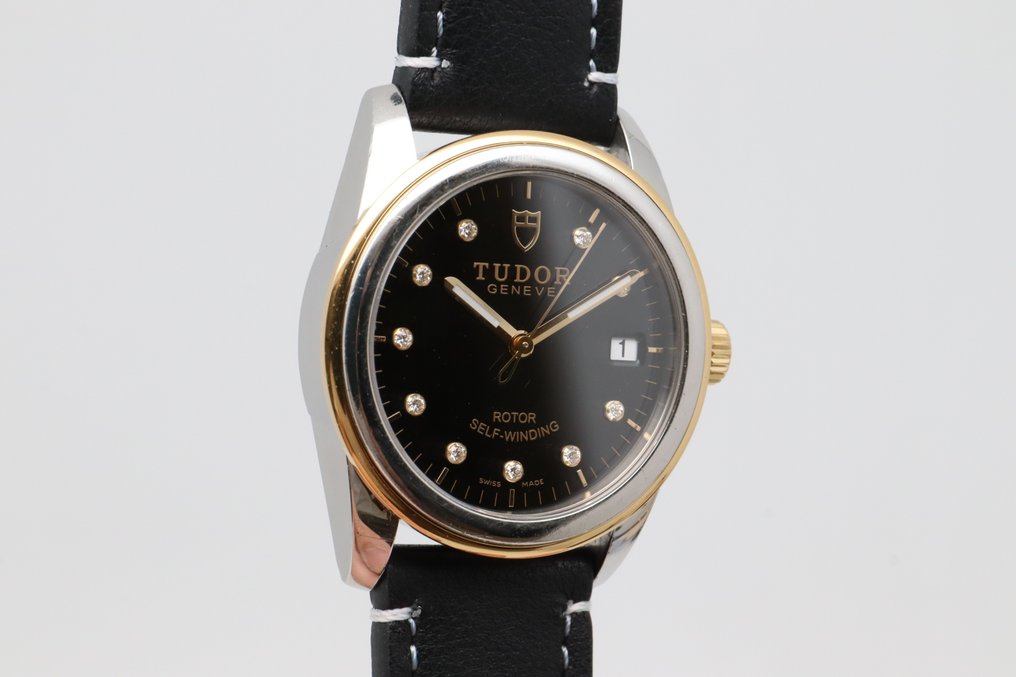 Tudor - Glamour - 没有保留价 - 55003 | Black Dial w/ Diamonds - 男士 - 2010-2020年  #1.0
