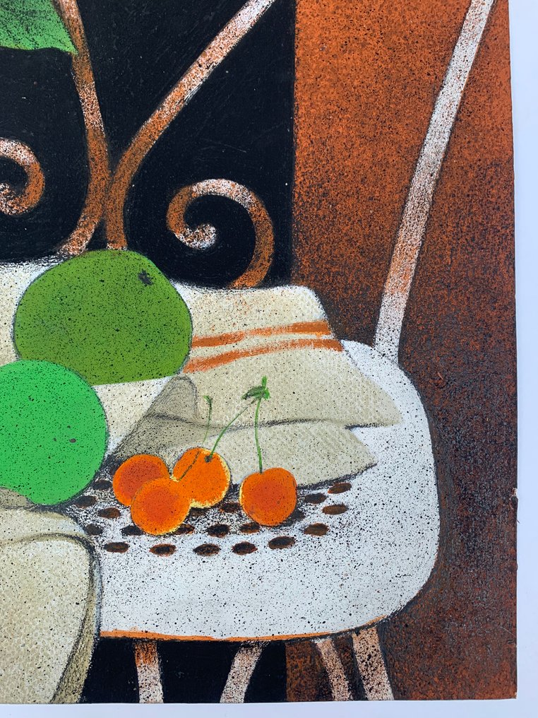 Yves Ganne (1931-2019) - Bouquet de Fleurs sur une Chaise (Vendu sans prix de reserve) #4.3