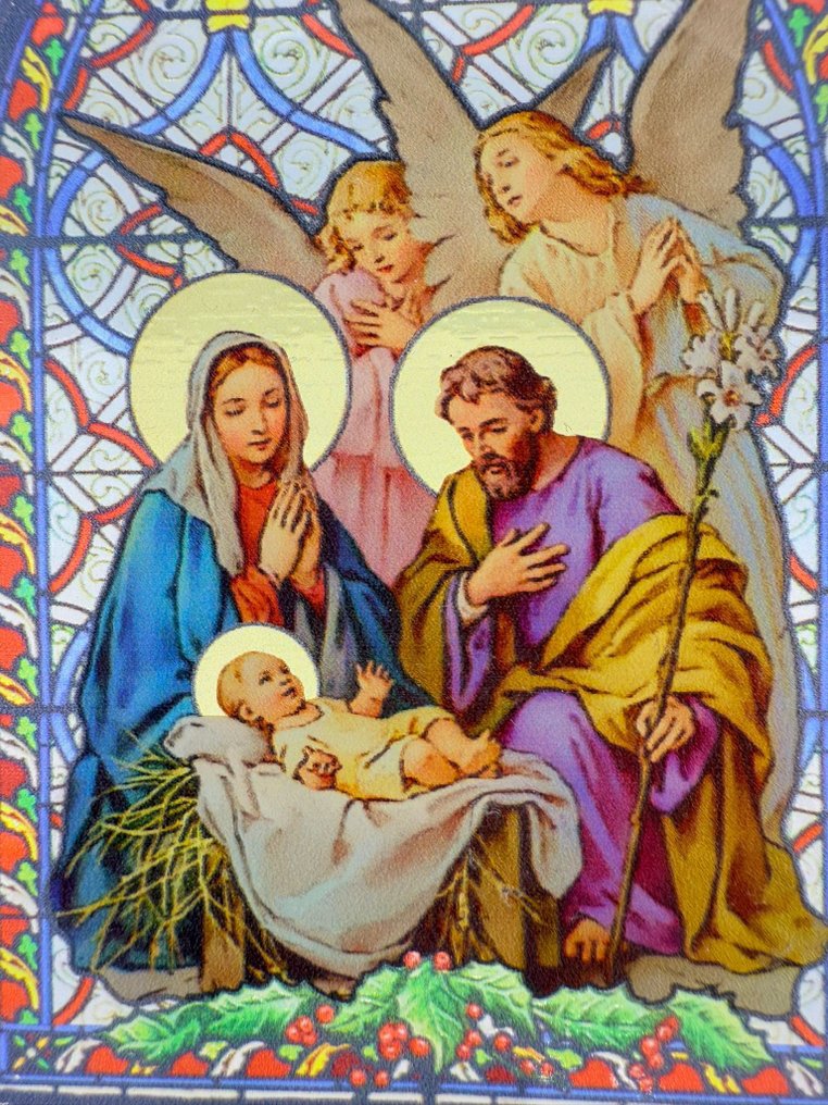 Χριστουγεννιάτικο στάβλος, σε στυλ βιτρό - Πλαστικό - 2010-2020 #3.2