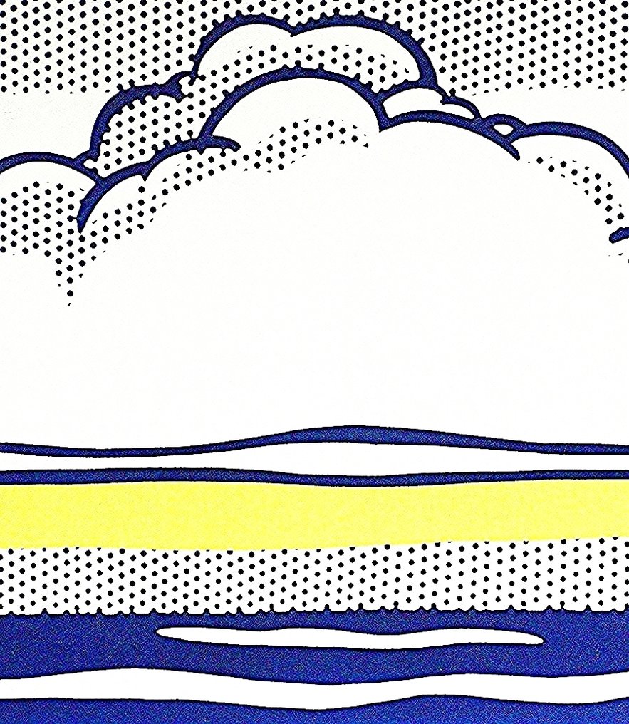 Roy Lichtenstein - Cloud and Sea #3.2