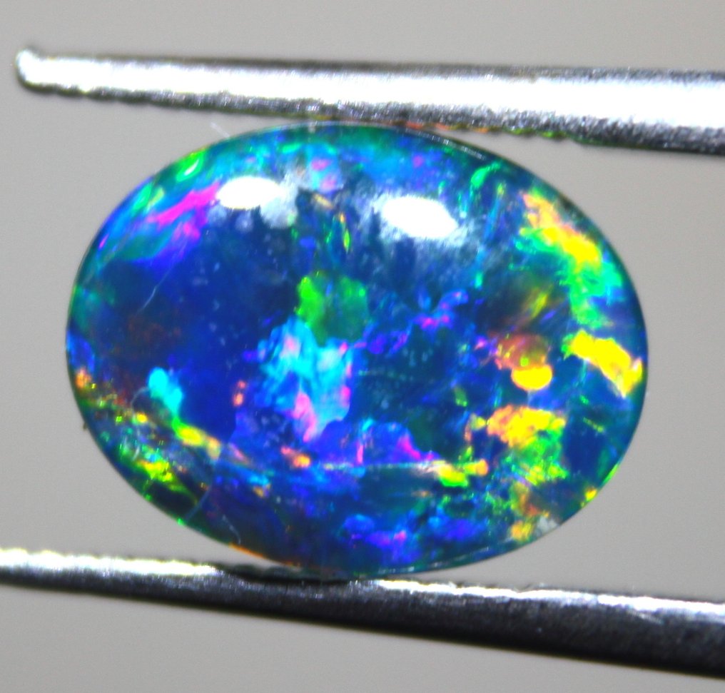 Ct. 1,30 høj kvalitet australsk opal triplet - Cabochon - Højde: 9 mm - Bredde: 7 mm- 0.26 g #2.1