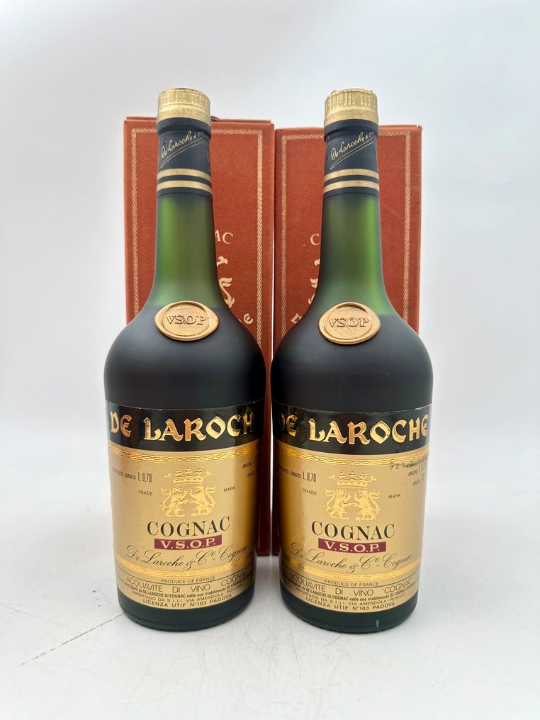 De Laroche - Cognac VSOP - b. Anni ‘80 - 70cl - 2 bottiglie #1.0