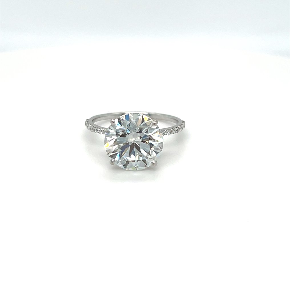 Zonder minimumprijs - Ring - 14 karaat Witgoud - 3.10ct. tw. Diamant (Lab-grown) - Diamant #1.0