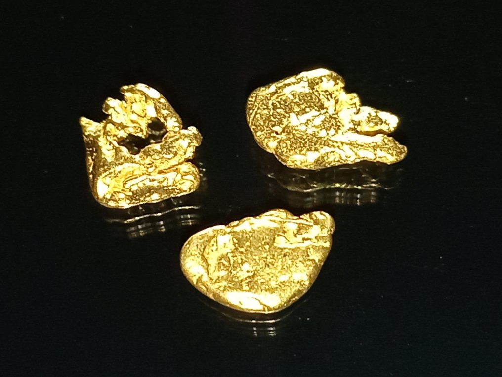 稀有的 Pepite d'oro - 约克湾沿岸 贵金属块- 0.52 g - (3) #1.0