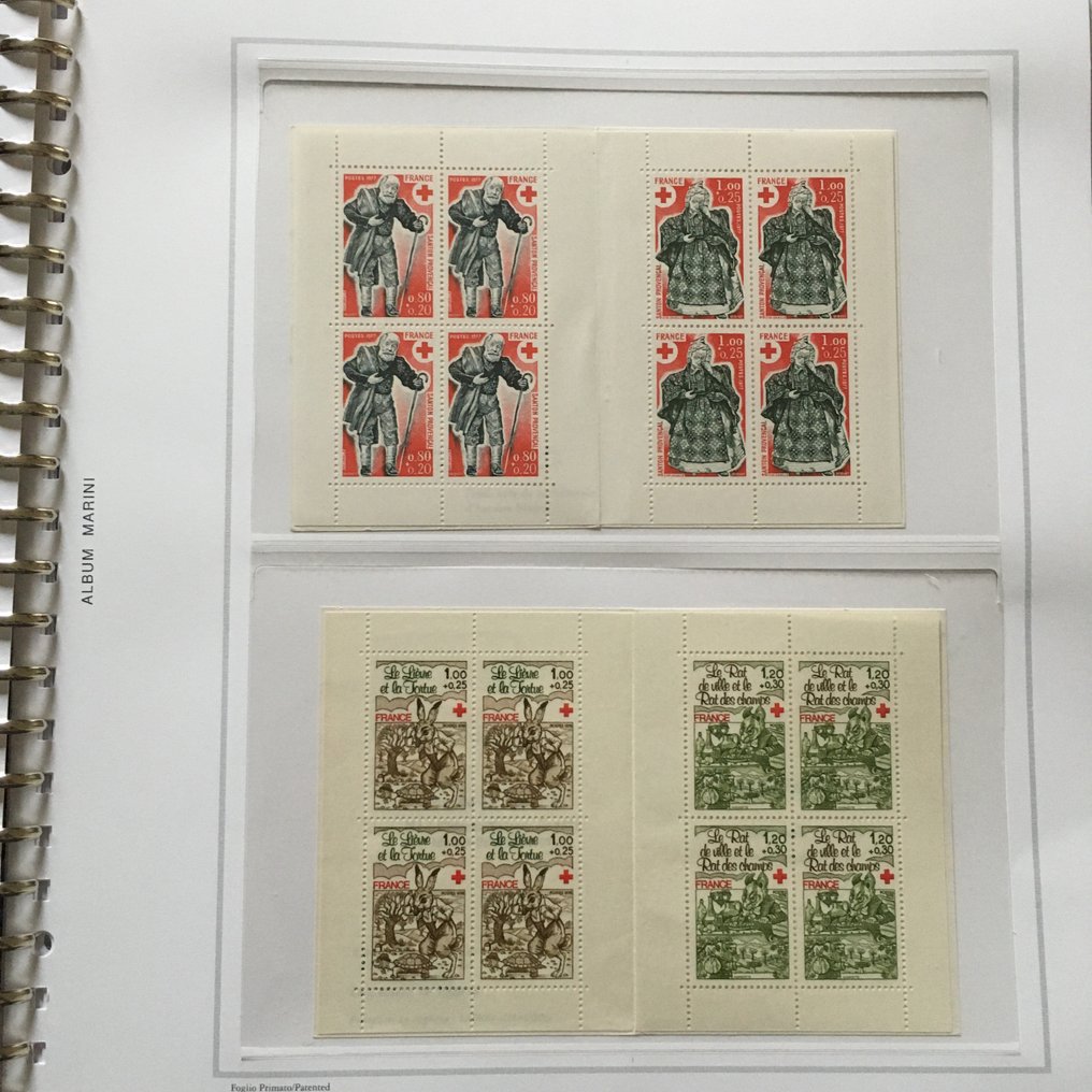 法国  - 贝拉系列迷你页、小页和小册子新款，以及1975年至2000年的法国FDC #4.3