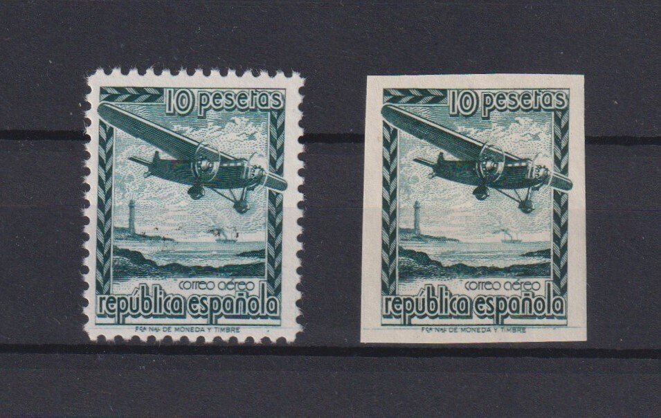 Spanyolország 1938 - Nem kibocsátottak - Repülőgép repülésben - Edifil Ne 38/Ne38s #1.0