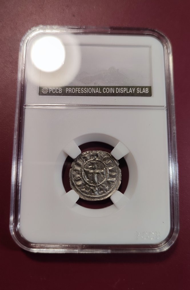 Crusader states, Duchy of Athens. William I de La Roche (1280-1287). Denier Tournois Crusaders (χωρίς τιμή ασφαλείας) #2.1