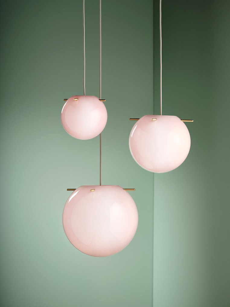 Frandsen - Jonas Birkebæk Poulsen - Κρεμαστό φωτιστικό - Κρεμαστό Koi Ø32 - Ροζ - Μέταλλο, Γυαλί #4.3