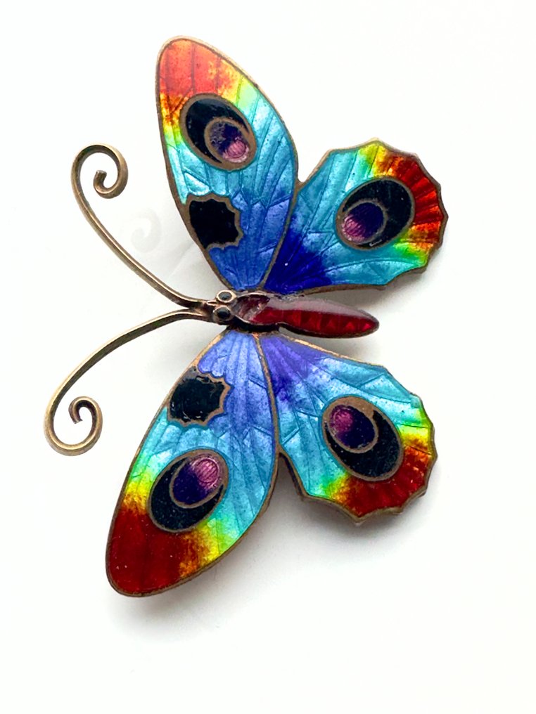 Messing - Guilloché-emaille - Rintaneula #4.3