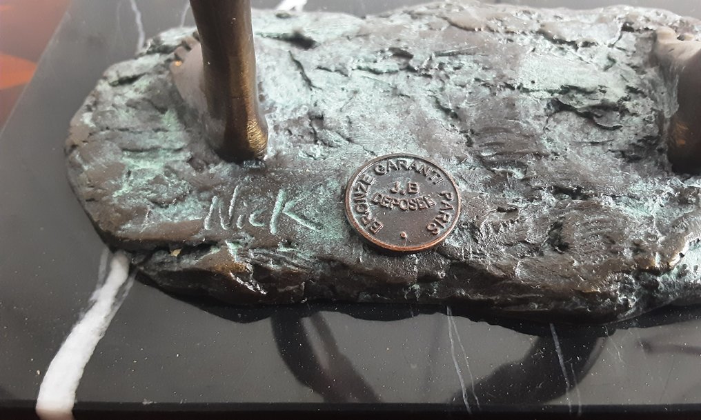 Nick - Nick - Statua, Naakte vrouw - 36 cm - Bronzo #3.2