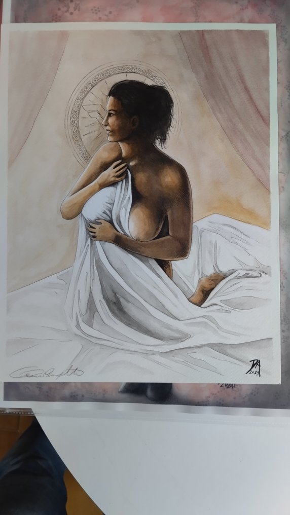 Danilo Angeletti - 1 Original colour drawing - Wonder Woman - L'amazzone nuda - 2023 #1.0