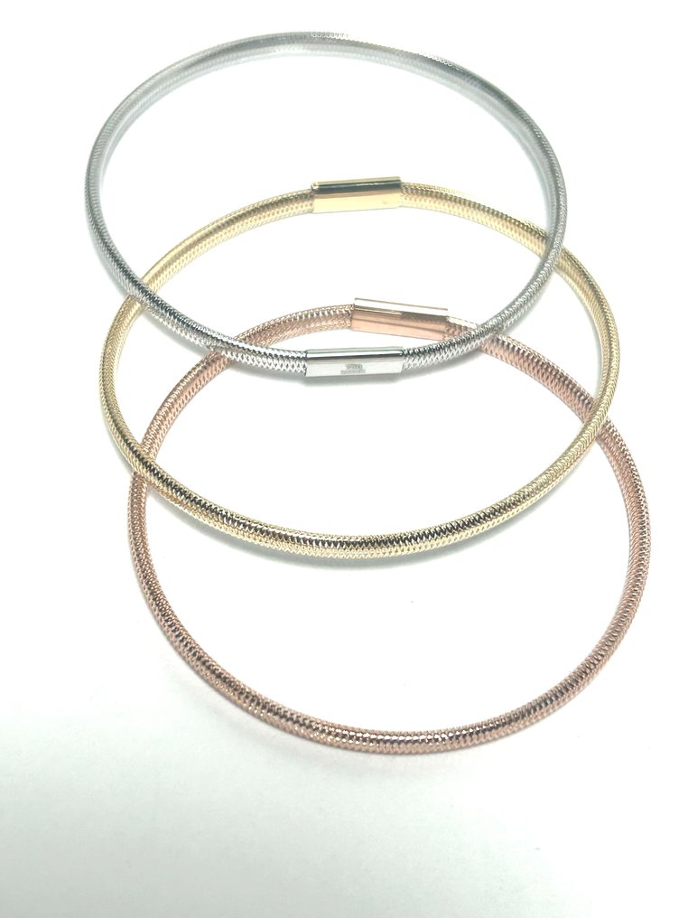 Βραχιόλι - 18 καράτια Κίτρινο χρυσό, Λευκός χρυσός, Ροζ χρυσό #1.0