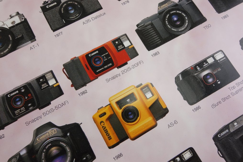 Canon Poster Decades Of Camera Evolution 1930 - 2000 (jp059) 模拟相机 #4.3