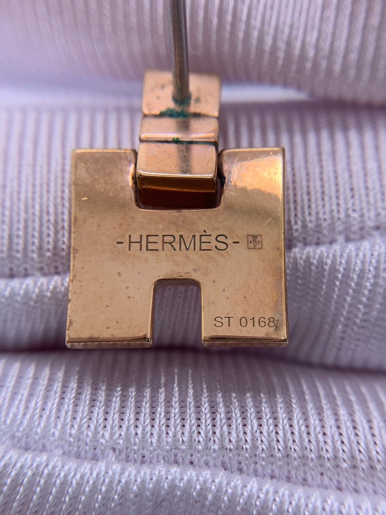 Hermès - 18 carats - Plaqué or, Or rose - Boucles d'oreilles #4.3