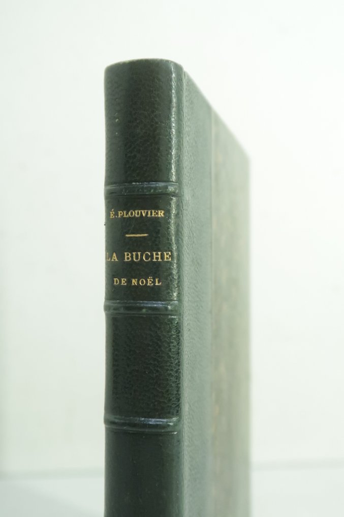 Signé; Édouard Plouvier - ‎La bûche de Noël. Contes de famille [avec envoi + L.A.S de l'auteur ; reliure de V. Champs] - 1854 #4.3