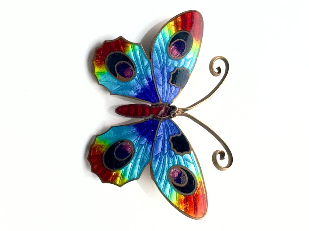 Messing - Guilloché-emaille - Rintaneula #2.1