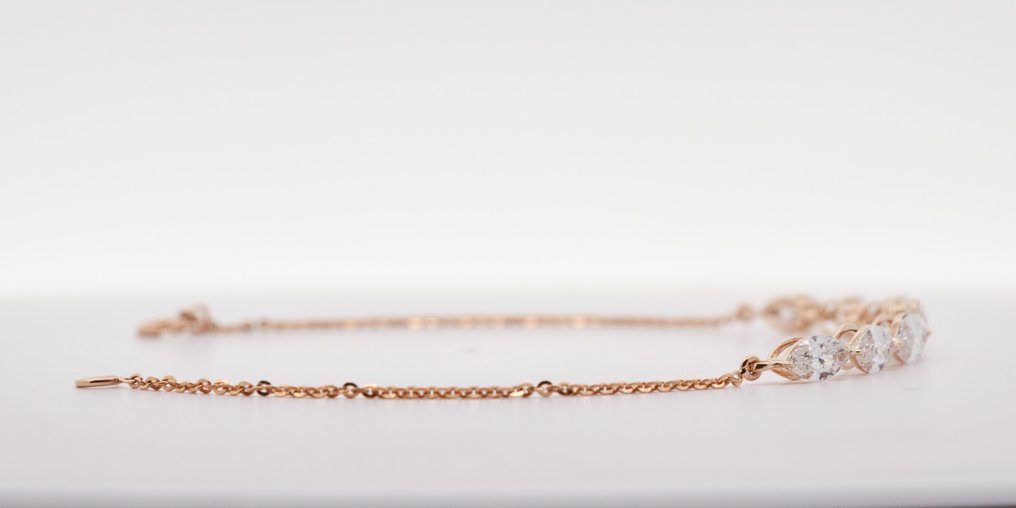 Ei pohjahintaa - Rannekoru - 14 kt. Keltakulta - 2.32ct. tw. Timantti (Laboratoriossa kasvatettu) #2.1