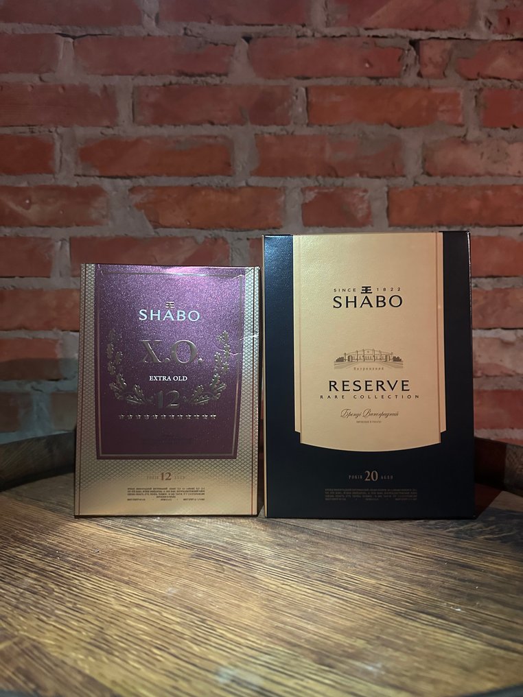 Shabo - Reserve 20yo & XO 12yo - 0,5 liter - 2 flasker #3.2
