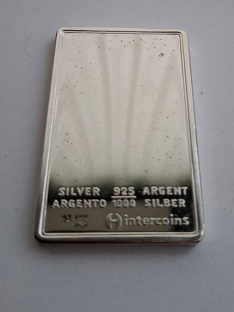 50 grams - Silver .925 - intercoins - With certificate  (No reserve price) #3.2