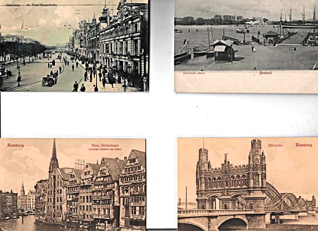 Γερμανία - Πόλη και τοπία, Ευρώπη, Γέφυρες, Πλοία, Ταχυδρομείο, Ευχολόγια - Βερολίνο; Κολωνία; Αμβούργο; Βόννη; Δρέσδη; Ρότεμπουργκ; Σάαρμπουργκ; Λοτερμπουργκ; Κολμάρ - Καρτ-ποστάλ (180) - 1900-1993 #3.2