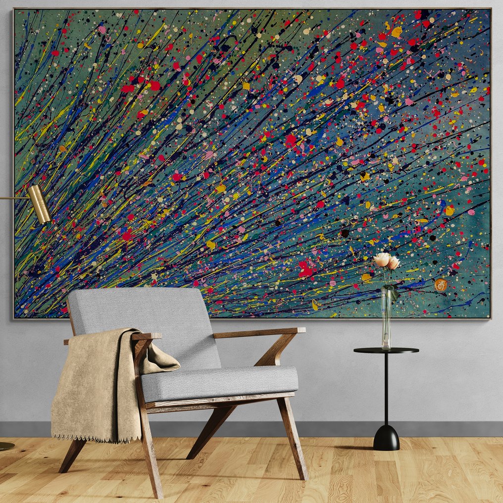 Arvydas Gaiciunas (Retne) - Du N-14 – Abstract Expressionist Landscape (XXL) #2.1