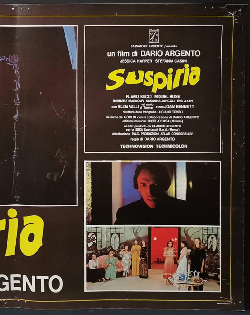 Poster - Dario Argento - Jessica Harper - Goblin - Suspiria - A15 - Δεκαετία του 1970 #2.1
