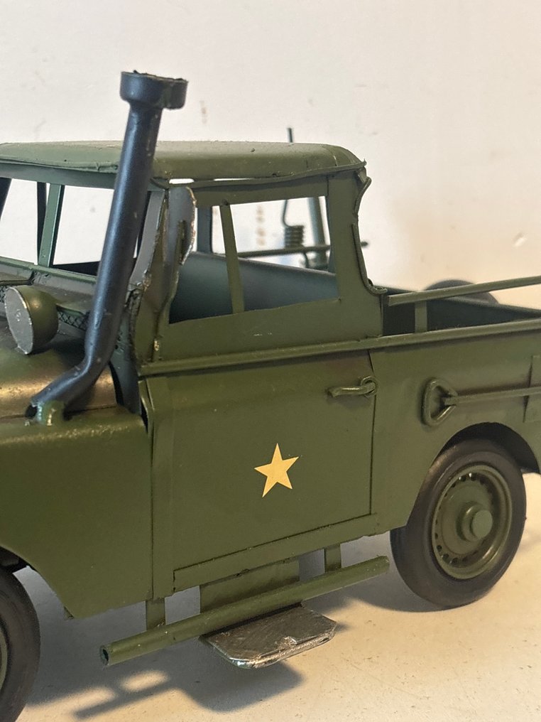 Scultura, Oldtimer jeep - 15.5 cm - Metallo #2.1
