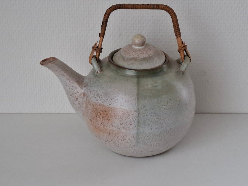 Hameln Töpferei - Klaus en Hildegard Delius - Bule - Barro - Bule de chá Art Deco #1.0