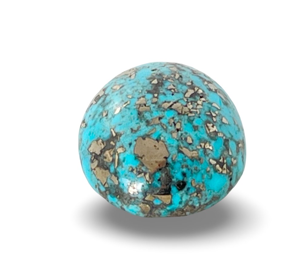 Nischapur Τουρλίνος με πυρίτης - 25,8 καρατίων Καμπουσόν- 5.16 g #4.3