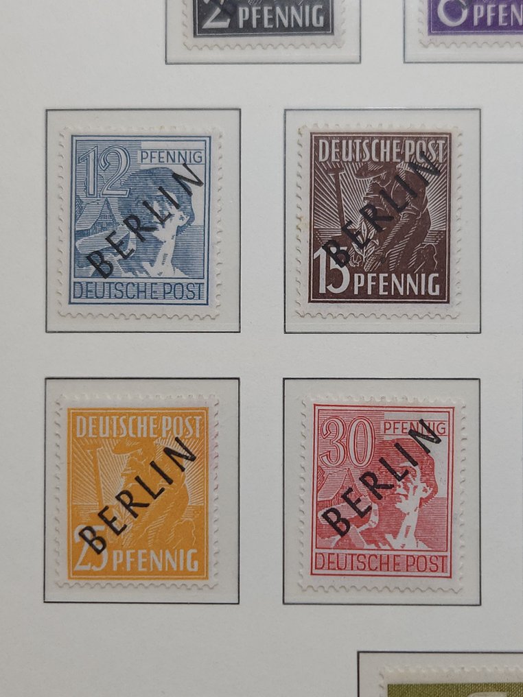 Berlin 1864/1949 - Berlin, pierwsze wydania z czarnym nadrukiem, stan nienaruszony, wszystkie wartości sprawdzone przez - Michel Block Nr. 1-20 #3.2