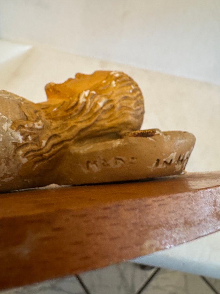 Statue, Heilig Hart van Jezus - 41 cm - Træ, Gips - 1950 #3.2