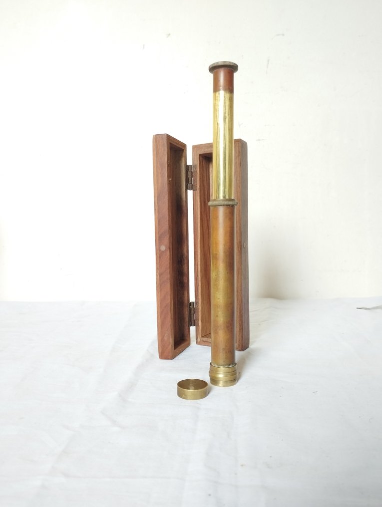 Teleskop - 1890-1910 - Storbritannien - Longue-vue ancienne Instrument optique marine , scientifique , maritime , navigation #2.1