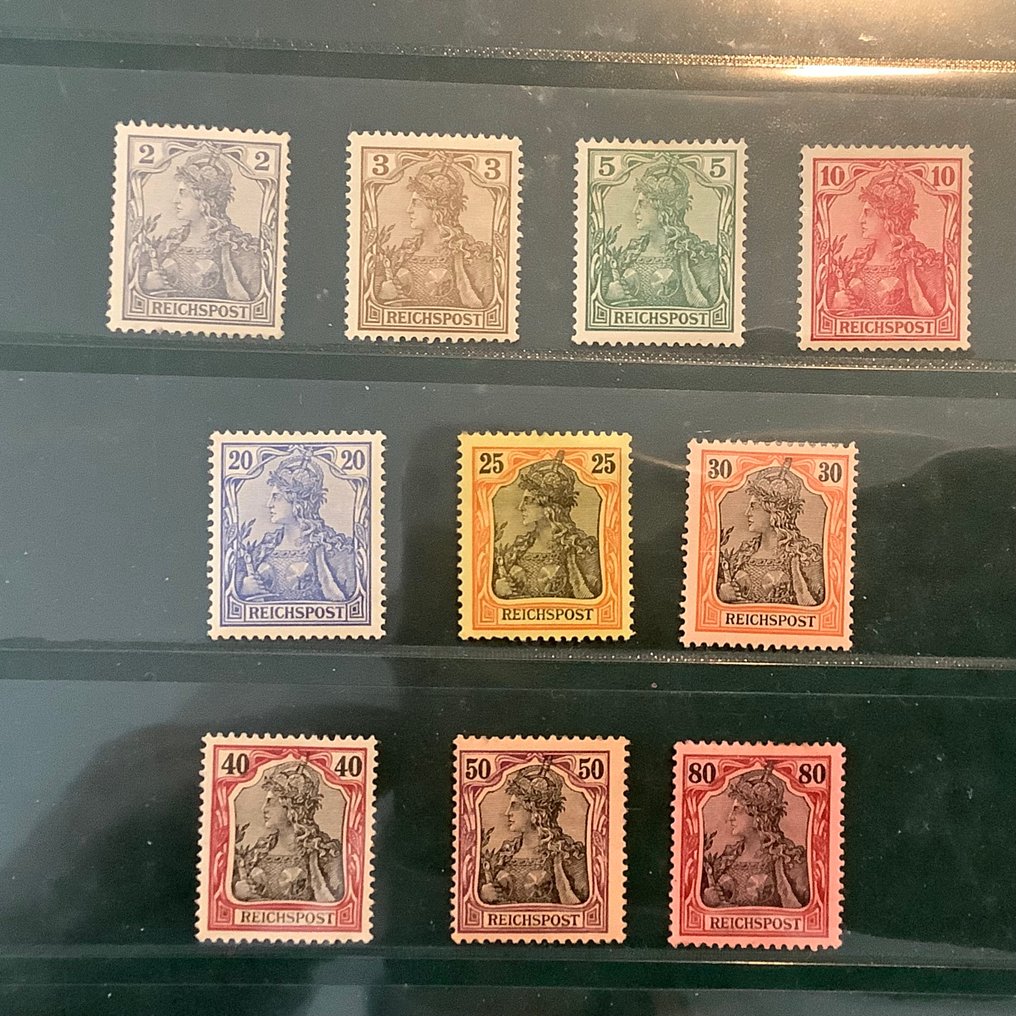 Γερμανική Αυτοκρατορία 1900 - Germania τύπος Reichspost - Michel 68/77 #1.0