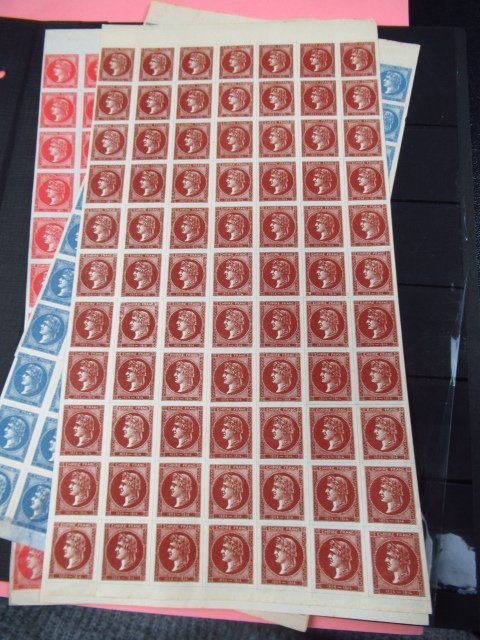 Frankreich  - Satz von 4 Blättern, nicht berücksichtigtes Projekt. #1.0