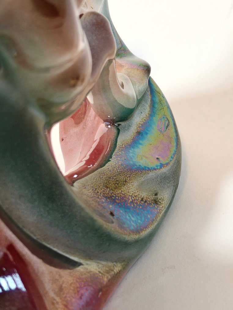 Άγαλμα, Springend hert of ree - 27 cm - 27 cm - Κεραμικό #4.3