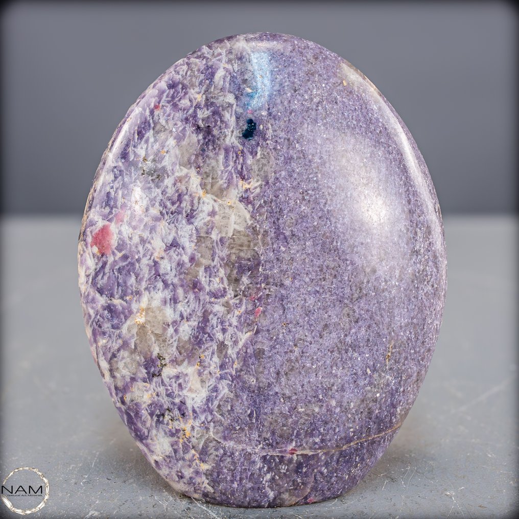 Formă liberă unică de Lepidolith/Einhornstein – Armonie, blândețe și forță interioară- 1600.15 g #1.0