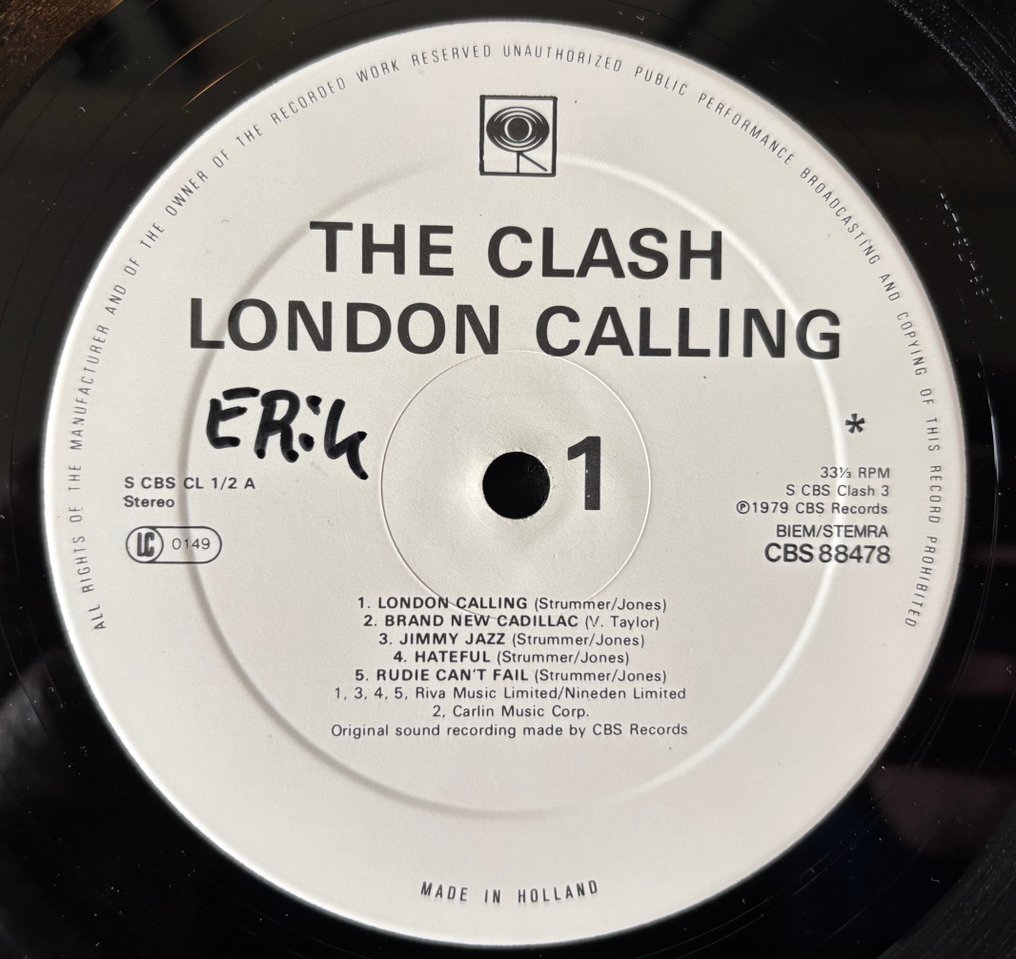 The Clash - London Calling - 1st EU pressing - Album 2 x LP (album doppio) - 1979 #3.2