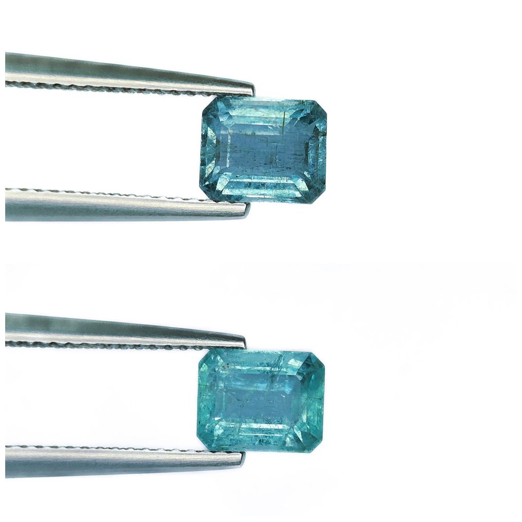沒有保留價 - 2 pcs  祖母綠  - 2.86 ct - 國際寶石學院（International Gemological Institute (IGI)） #1.0