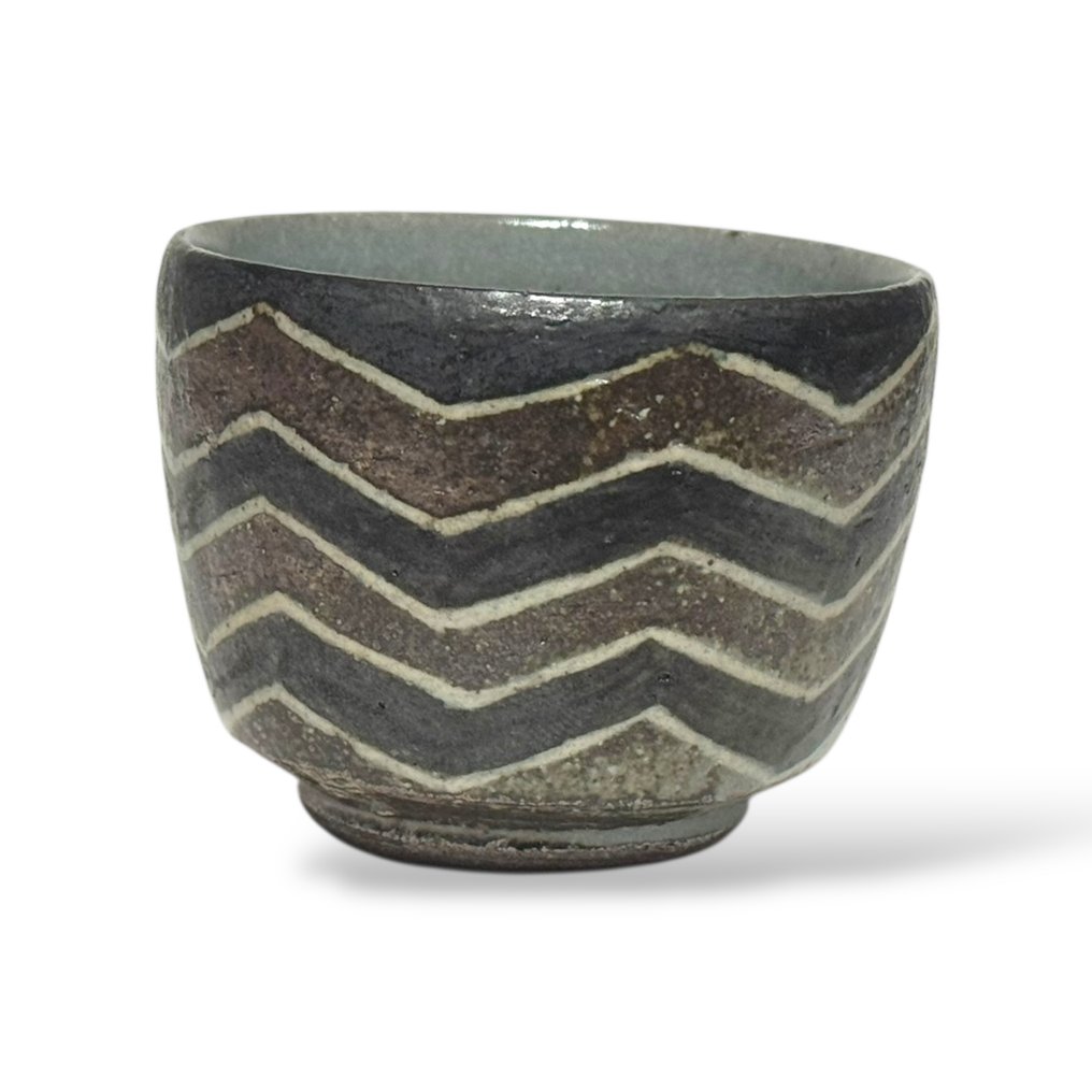 水户绫乃枫木香炉与坂本俊夫镶嵌盅——一套秋日冥想套装 - 瓷器 - Ayano Mito - 日本 - 昭和年代(1926-1989) #4.3