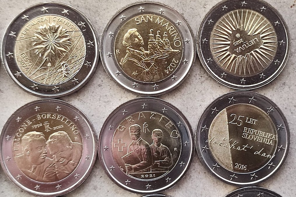 欧洲. 2 Euro 2009/2025 (25 moedas)  (没有保留价) #4.3