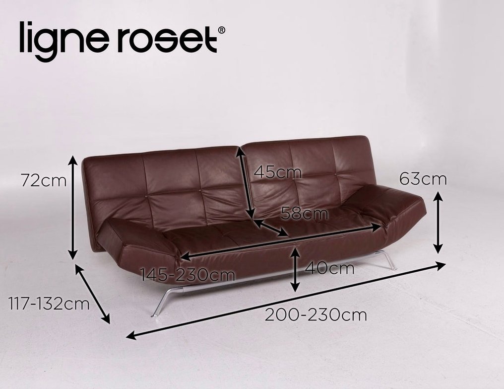 Ligne Roset - Pascal Mourgue - Sofa - Smala - Leder #1.0