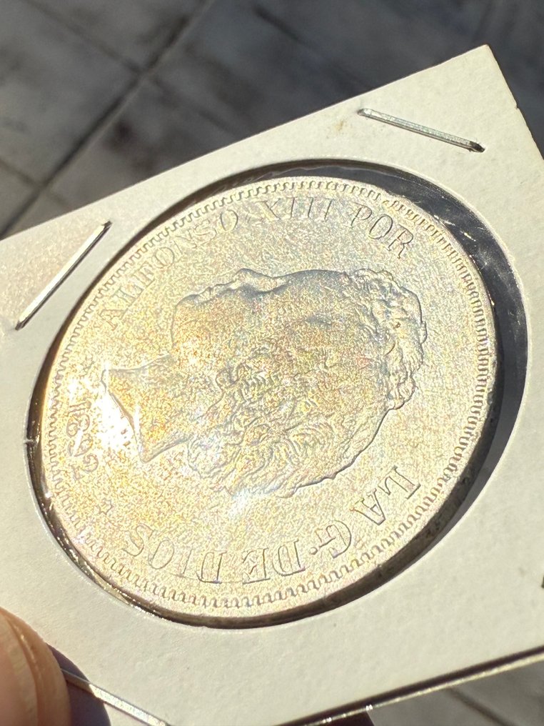 西班牙. 阿方索十三世. 5 Pesetas 1892  (沒有保留價) #4.3