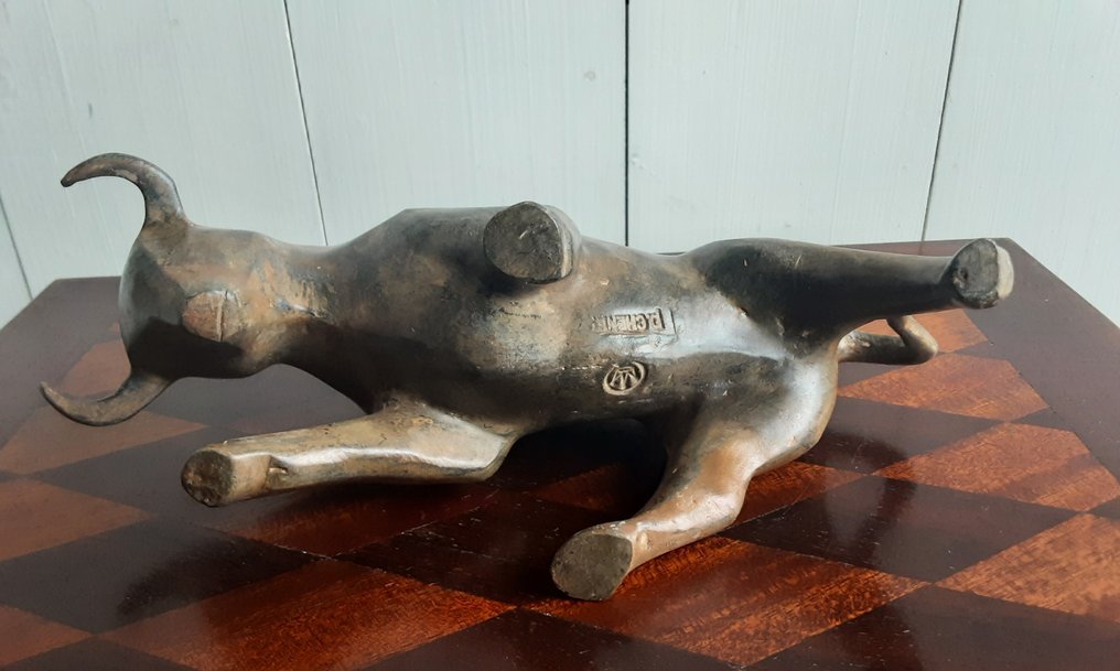 P. Chenet - Figure - Stier - 23 cm - Bronze #4.3