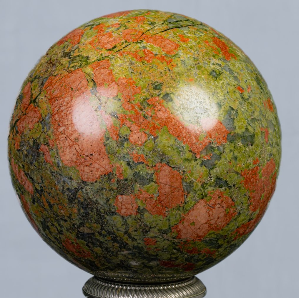 unakiet Fin Unakite-kule - Høyde: 12.96 cm - Bredde: 12.96 cm- 3170 g #4.3