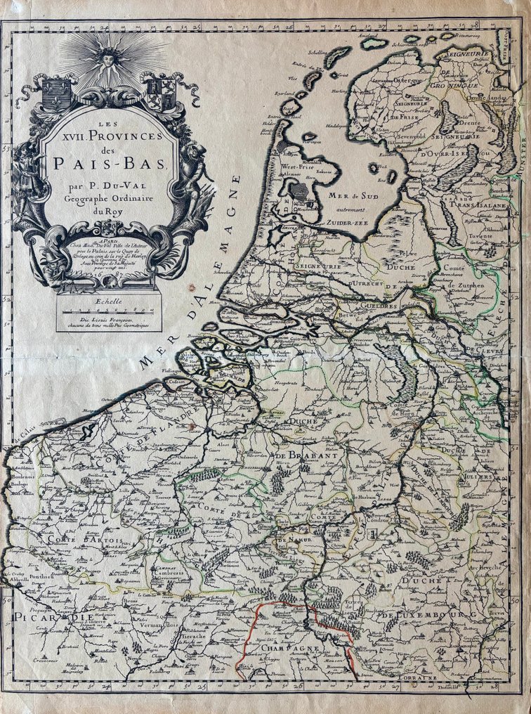 Netherlands - Netherlands; P. Du-Val - Les XVII provinces des Pais-Bas - 1681-1700 #1.0