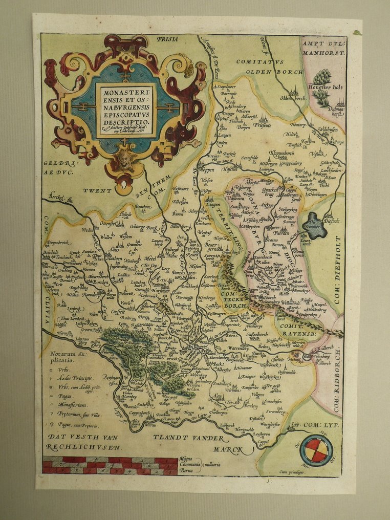 Germany - Münster / Osnabrück / Twente; Abraham Ortelius - Monasteriensis et Osnaburgensis - 1581-1600 #1.0