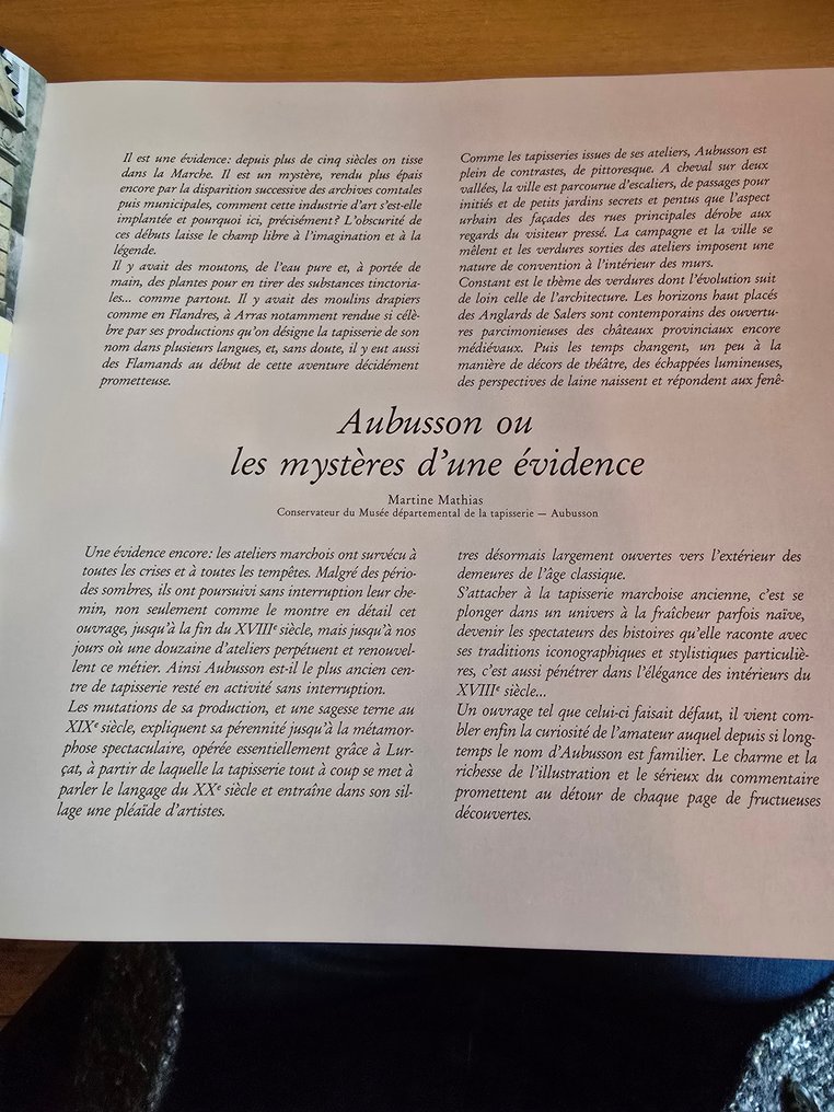 Dominique Chevalier; Pierre Chevalier; Pascal-François Bertrand - Les tapisseries d'Aubusson et de Felletin: 1457-1791 - 1988 #3.2